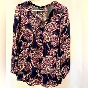 Lucky Brand Shear Blouse M